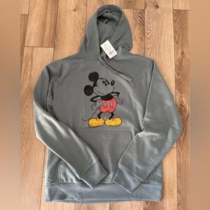 NWT Disney Mickey Mouse Hoodie Retro/Vintage Mickey Graphic Sweatshirt - Small